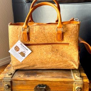 New Primeware Purse Brown Cork Style